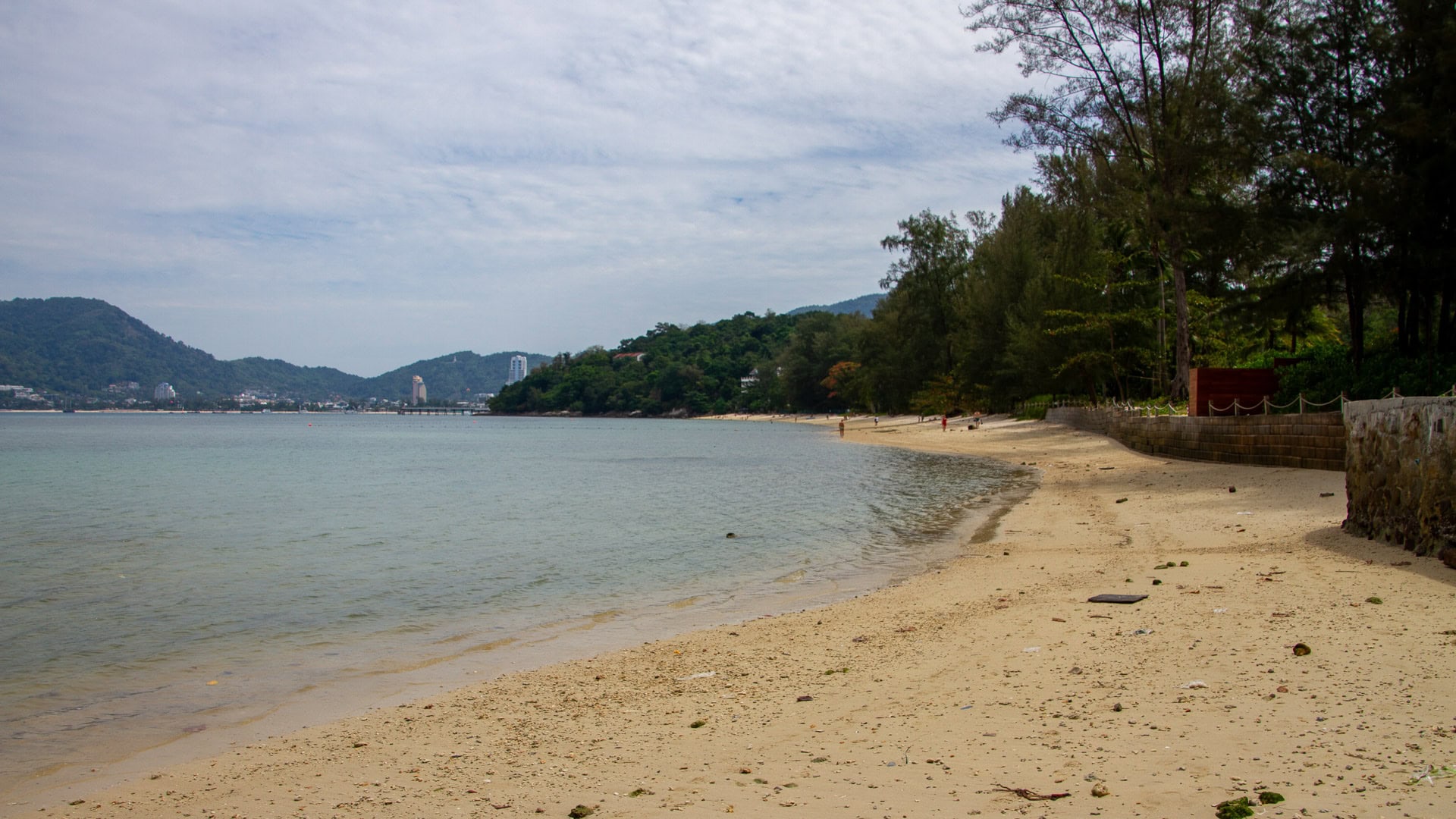 Tri Trang Beach Phuket calm shoreline with light sand and gentle water